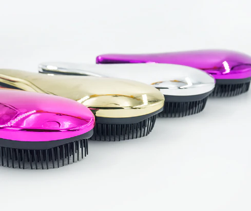 15CM Ergonomic Design Electroplate Wig Comb - Image 3