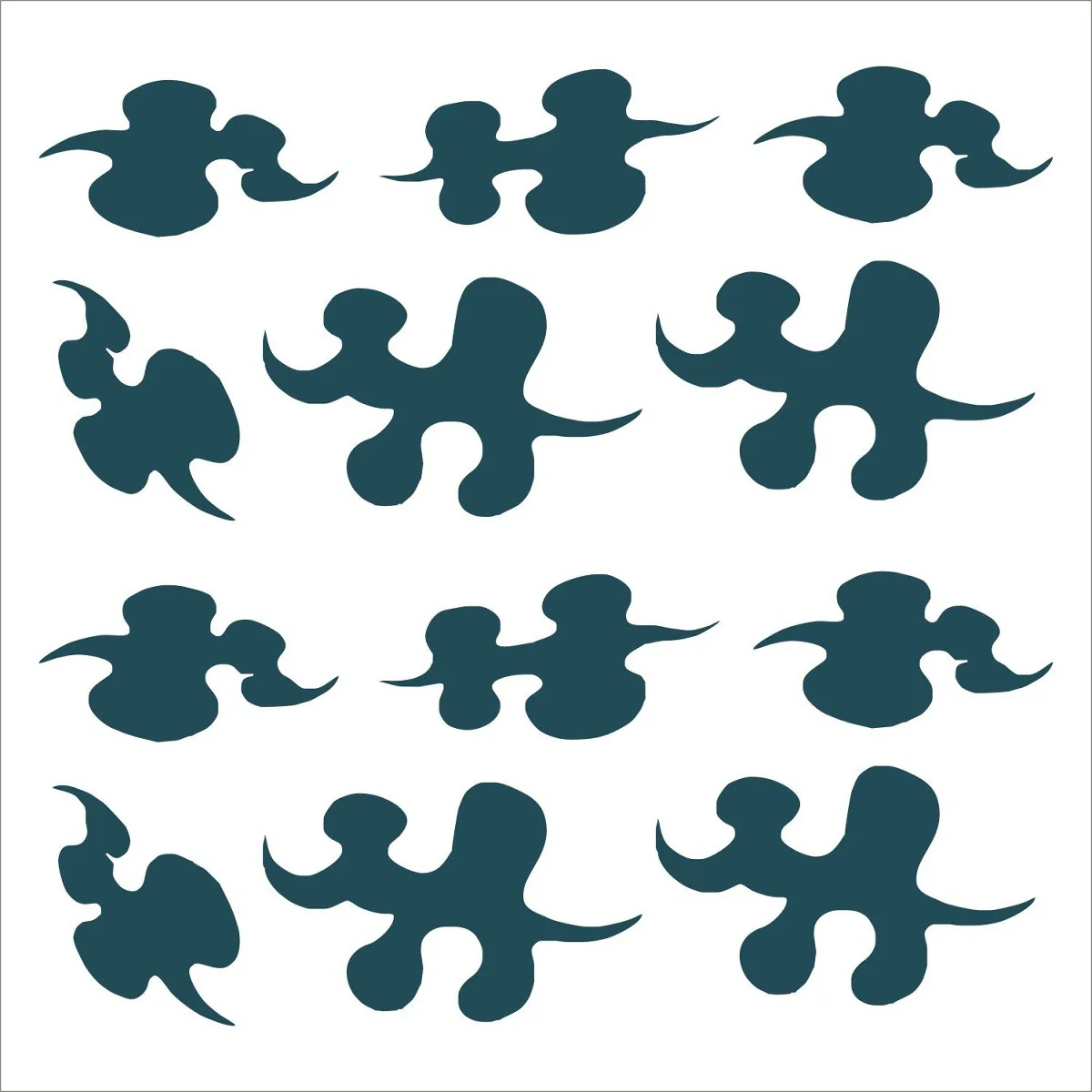 Demon Killer Tattoo Sticker Wind Sign