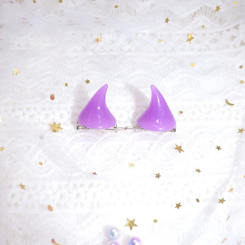 Devil Horn Hairpin Side Clip - Image 5