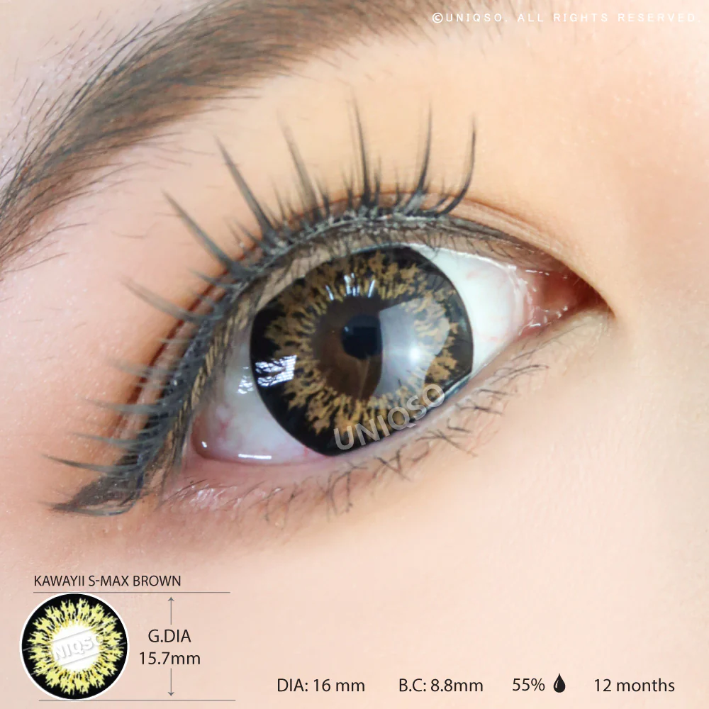 Kawayii S-Max Brown (1 lens/pack) - Image 3