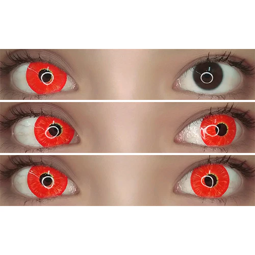 Kazzue Mini Sclera Toxic Red (1 lens/pack) - Image 2