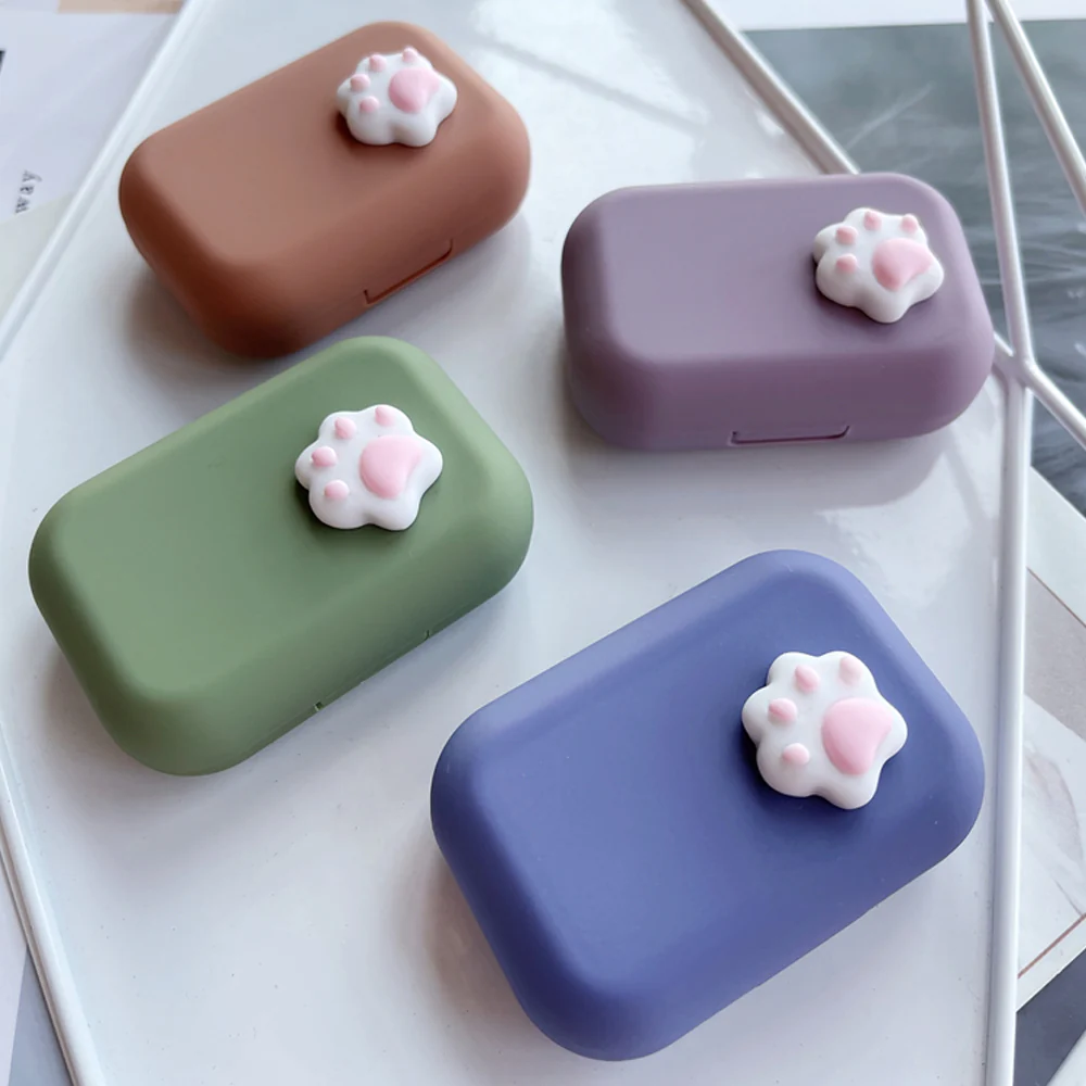 Lens Case - Side Pink Paw Set - Image 2