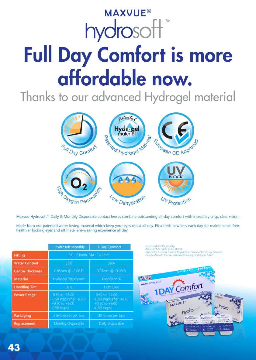 Max Hydrosoft Clear Contact Lens - Image 3