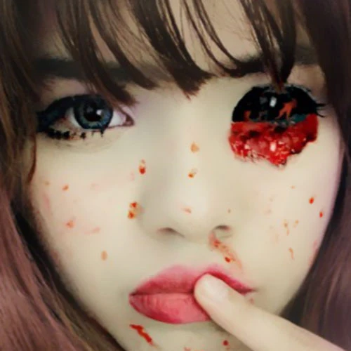 Phantasee Red Sclera Contacts Warlock (2 lenses/pack) - Image 2