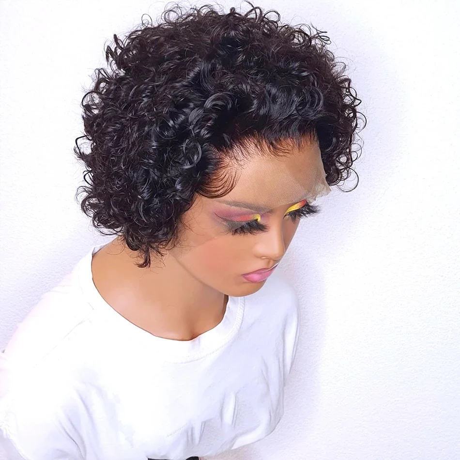 Premium Wig - Dinky Front Lace Short Pixie Hair Wig - Image 3