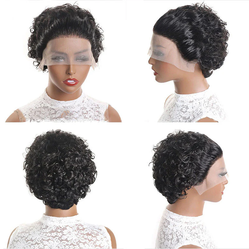 Premium Wig - Dinky Front Lace Short Pixie Hair Wig - Image 4