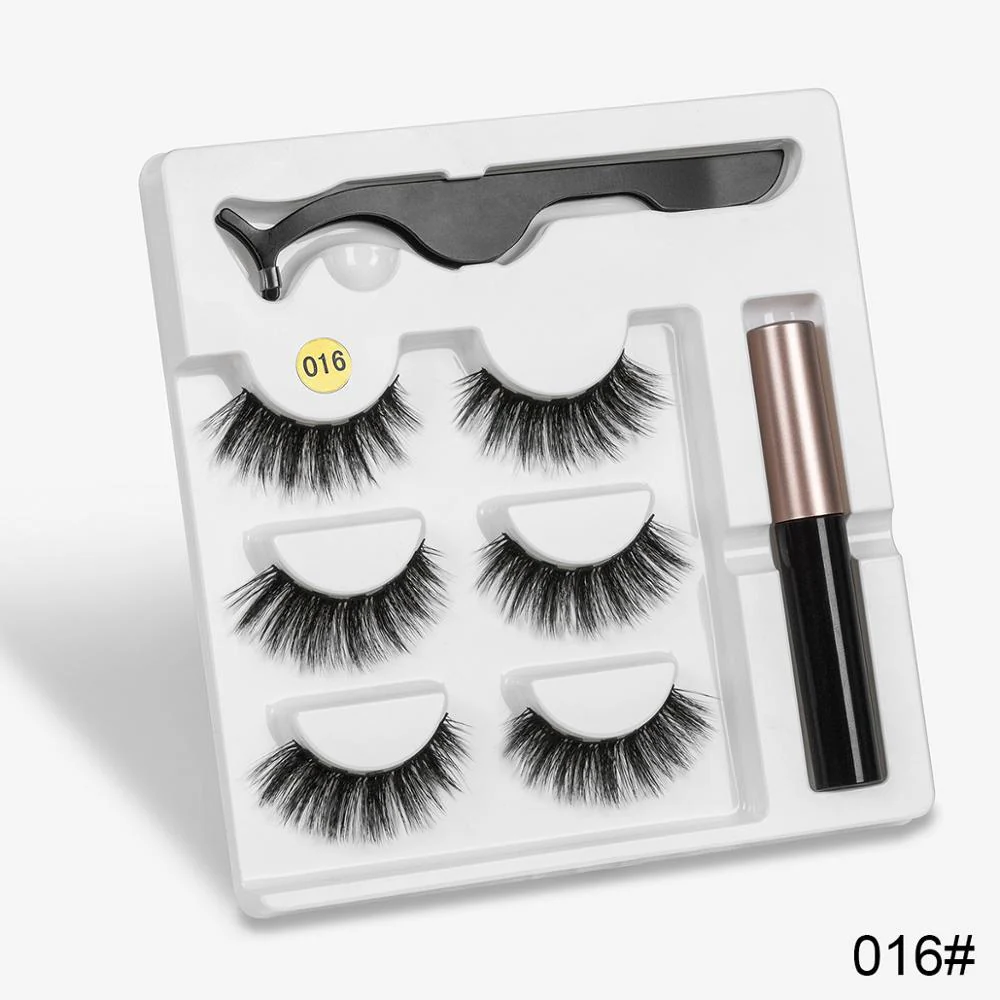 Sexy Sheep Mixed Designs Faux Mink Magnetic Eyelashes Kit Set (3 Pairs) - Image 15