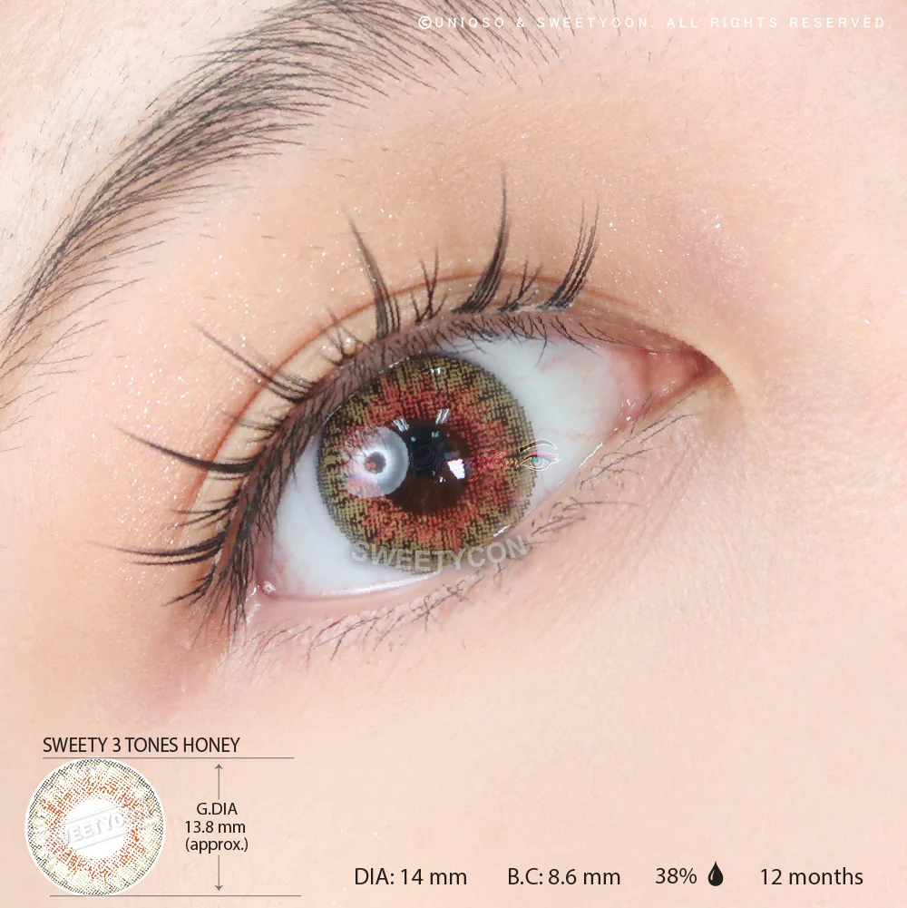 Sweety 3 Tones Honey (1 lens/pack) - Image 3