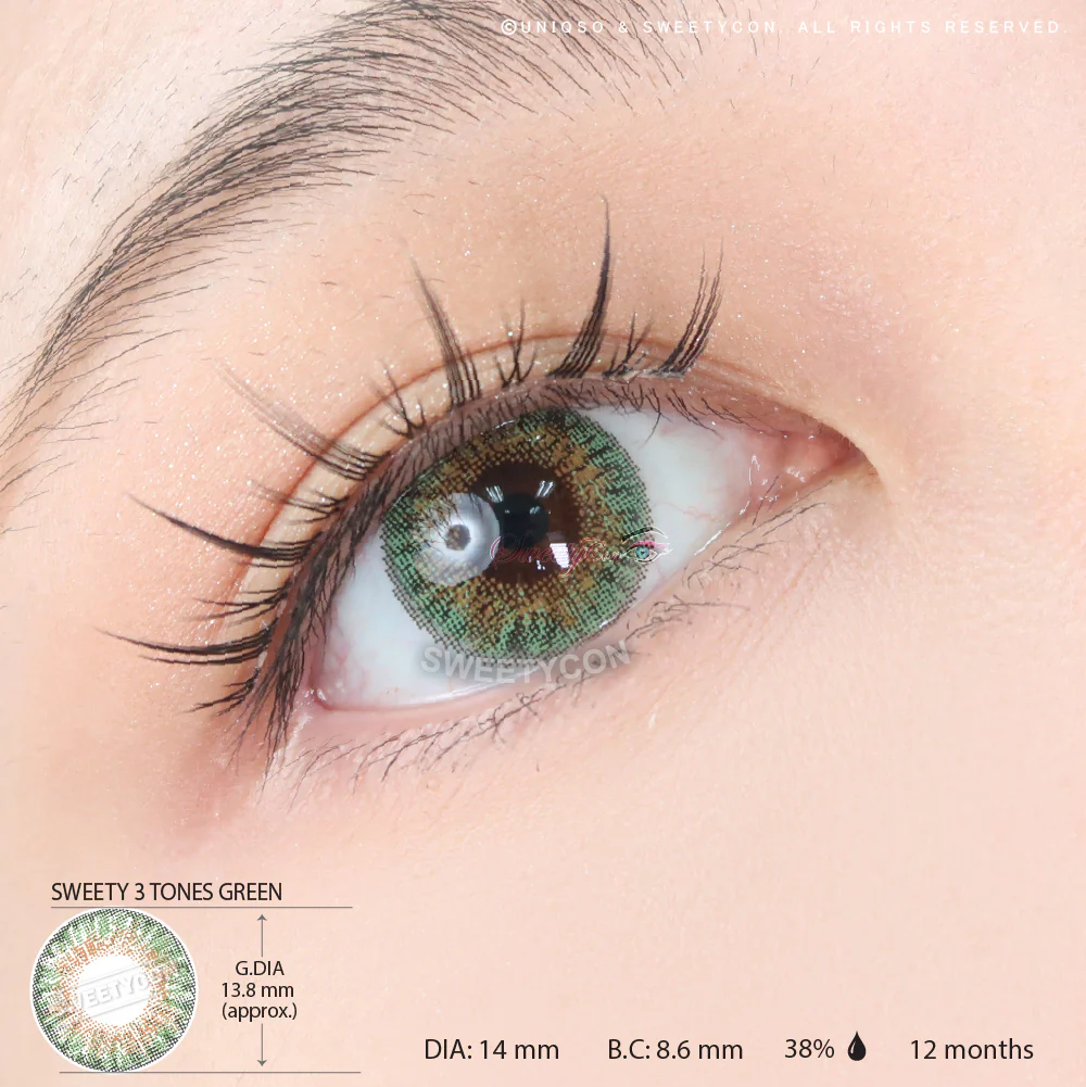 Sweety 3 Tones Green (1 lens/pack) - Image 3