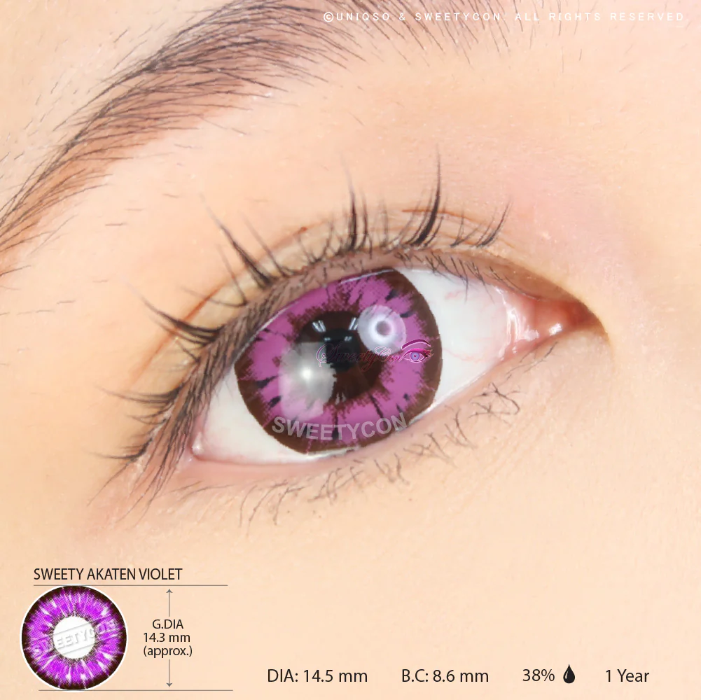Sweety Akaten Violet (1 lens/pack) - Image 3