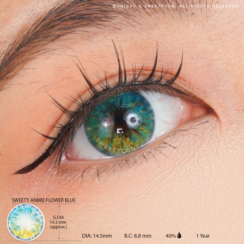 Sweety Anime Flower Blue (1 lens/pack) - Image 3