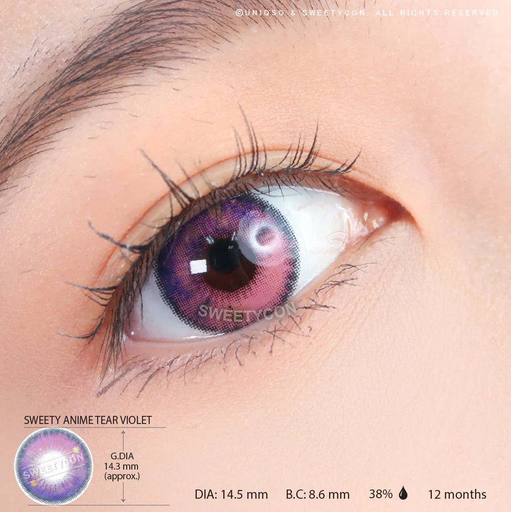 Sweety Anime Tear Violet (1 lens/pack) - Image 5