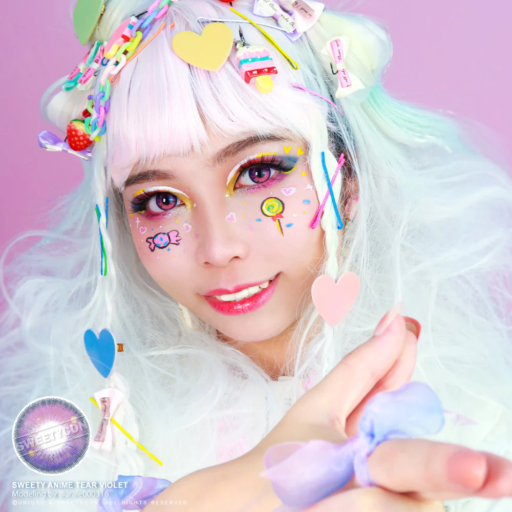 Sweety Anime Tear Violet (1 lens/pack) - Image 7