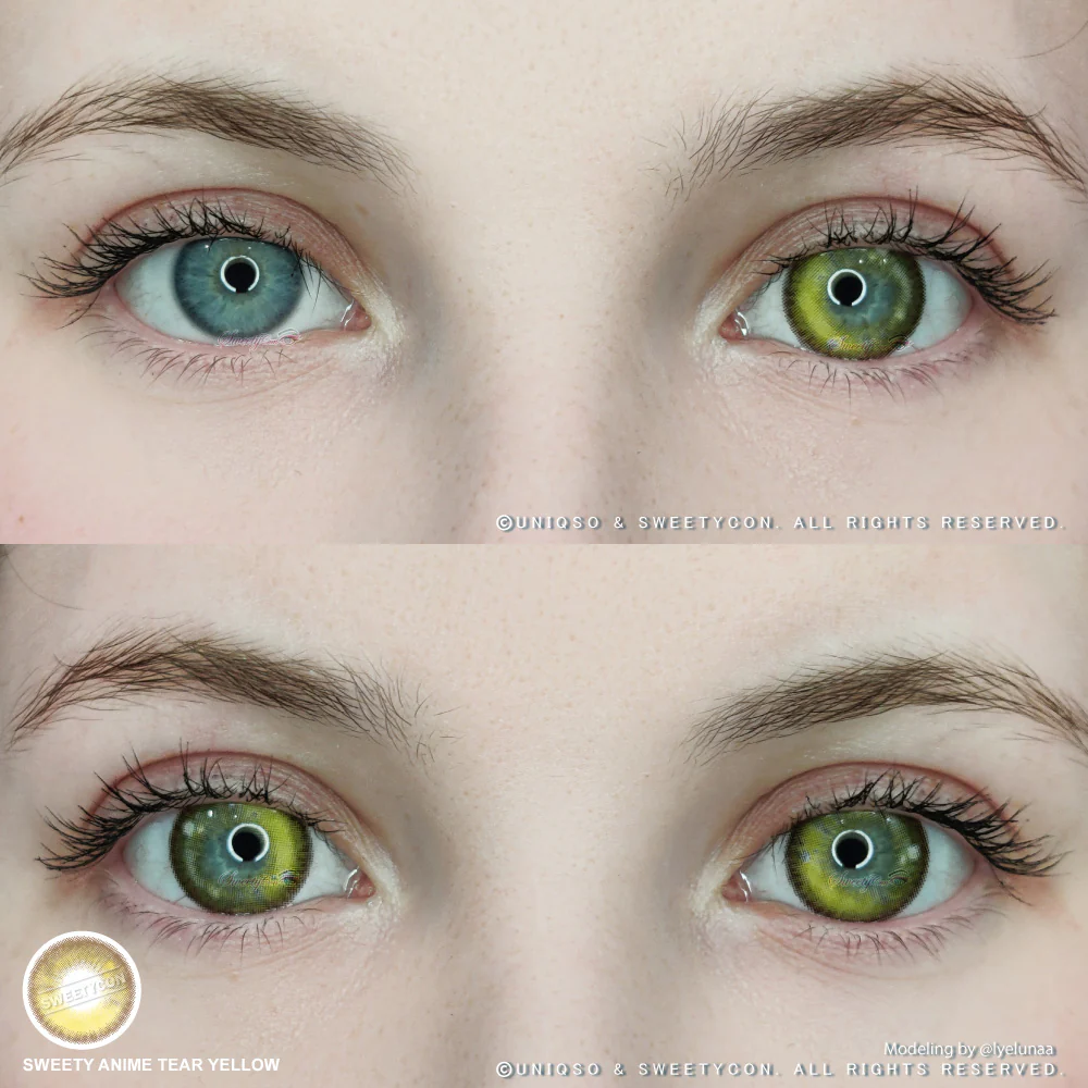 Sweety Anime Tear Yellow (1 lens/pack) - Image 2