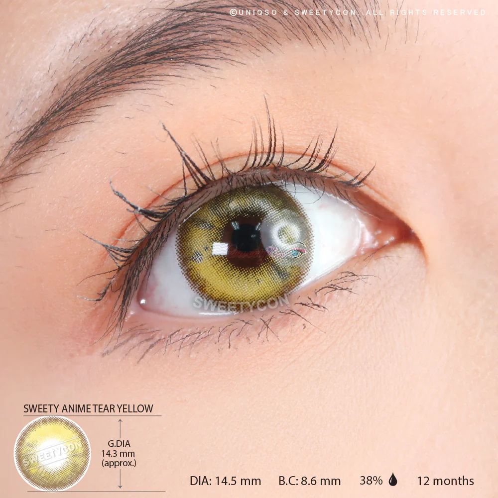 Sweety Anime Tear Yellow (1 lens/pack) - Image 5