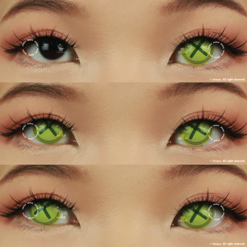 Sweety Crazy Button Eye Green (1 lens/pack) - Image 2