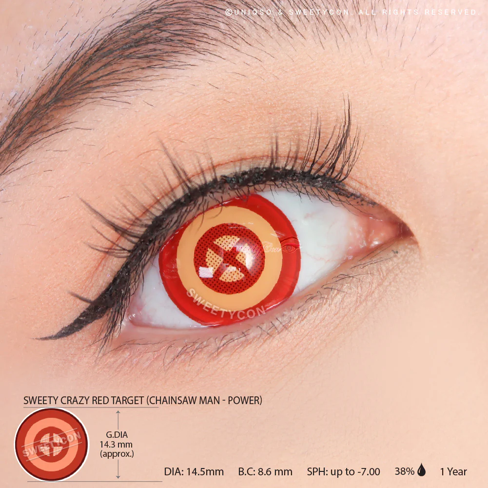 Sweety Crazy Red Target (1 lens/pack) - Image 3