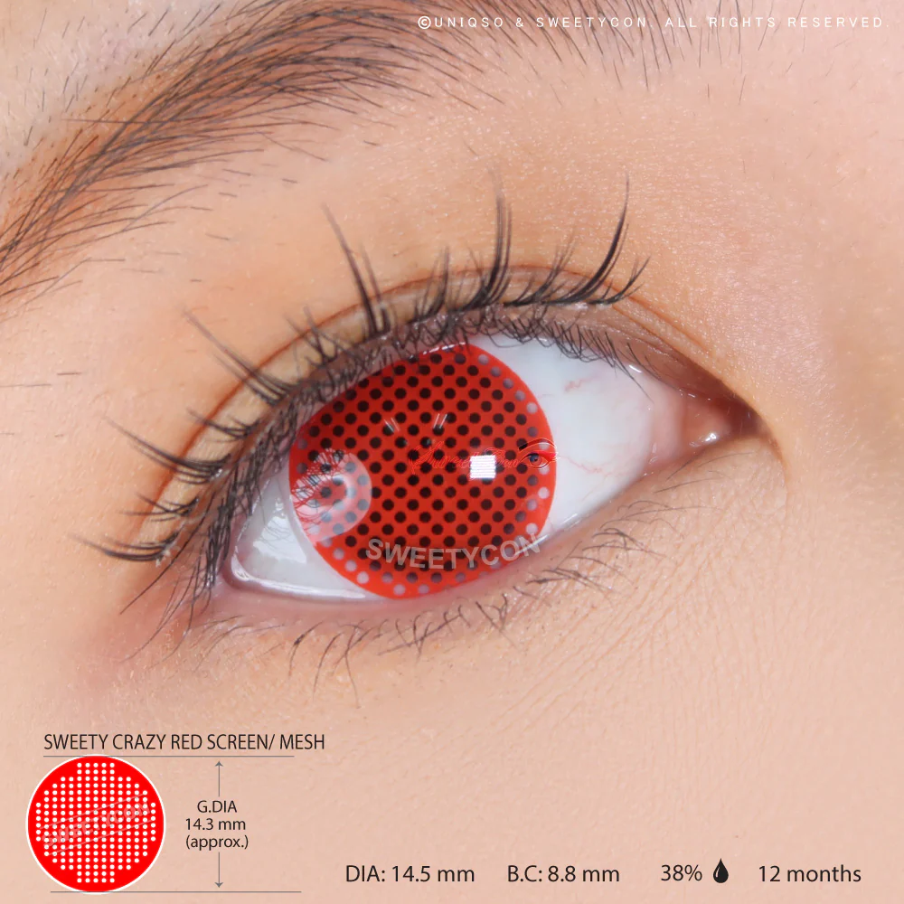 Sweety Crazy Red Screen/ Mesh II (1 lens/pack) - Image 3