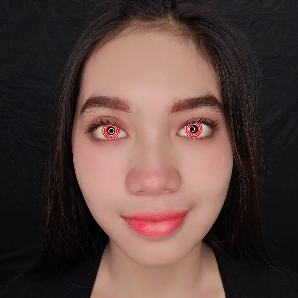 Sweety Crazy Red Spiral (1 lens/pack) - Image 2