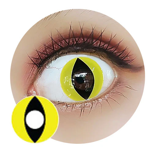 Sweety Crazy Yellow Cat (1 lens/pack)