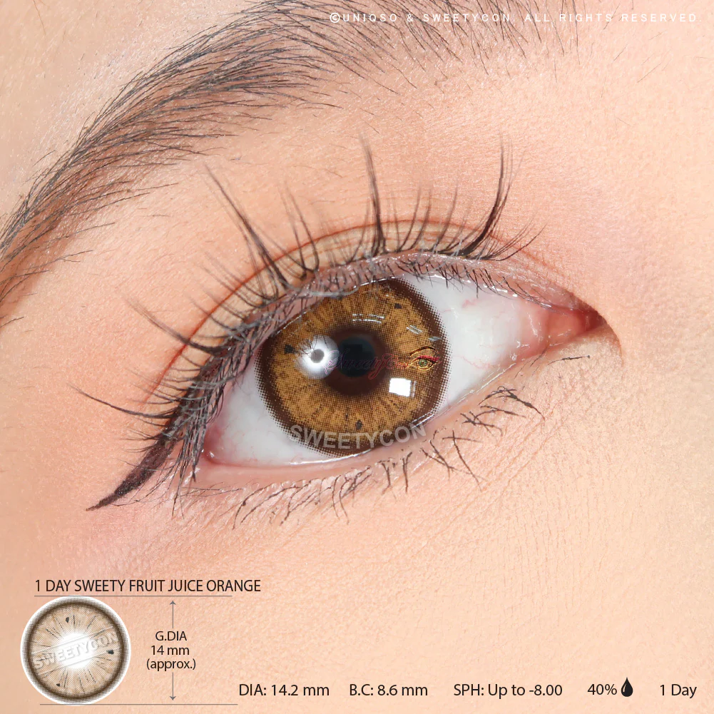 Sweety Fruit Juice Orange (1 lens/pack) - Image 3