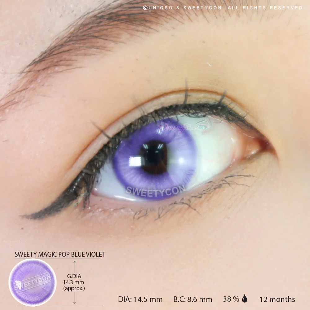Sweety Magic Pop Blue Violet (1 lens/pack) - Image 3