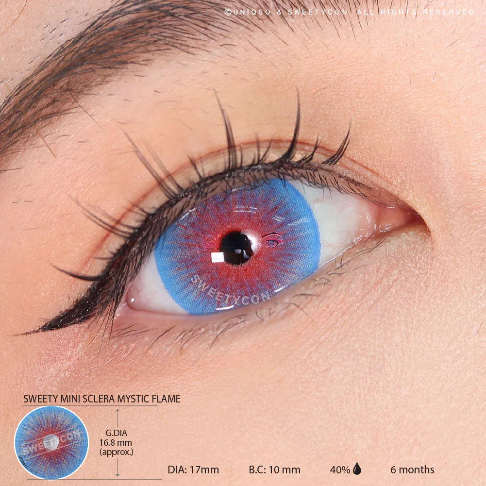 Sweety Mini Sclera Mystic Flame (1 lens/pack) - Image 3