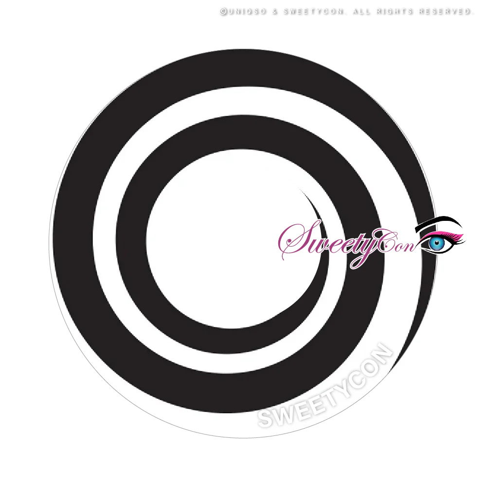 Sweety Mini Sclera Black Spiral (1 lens/pack) - Image 6