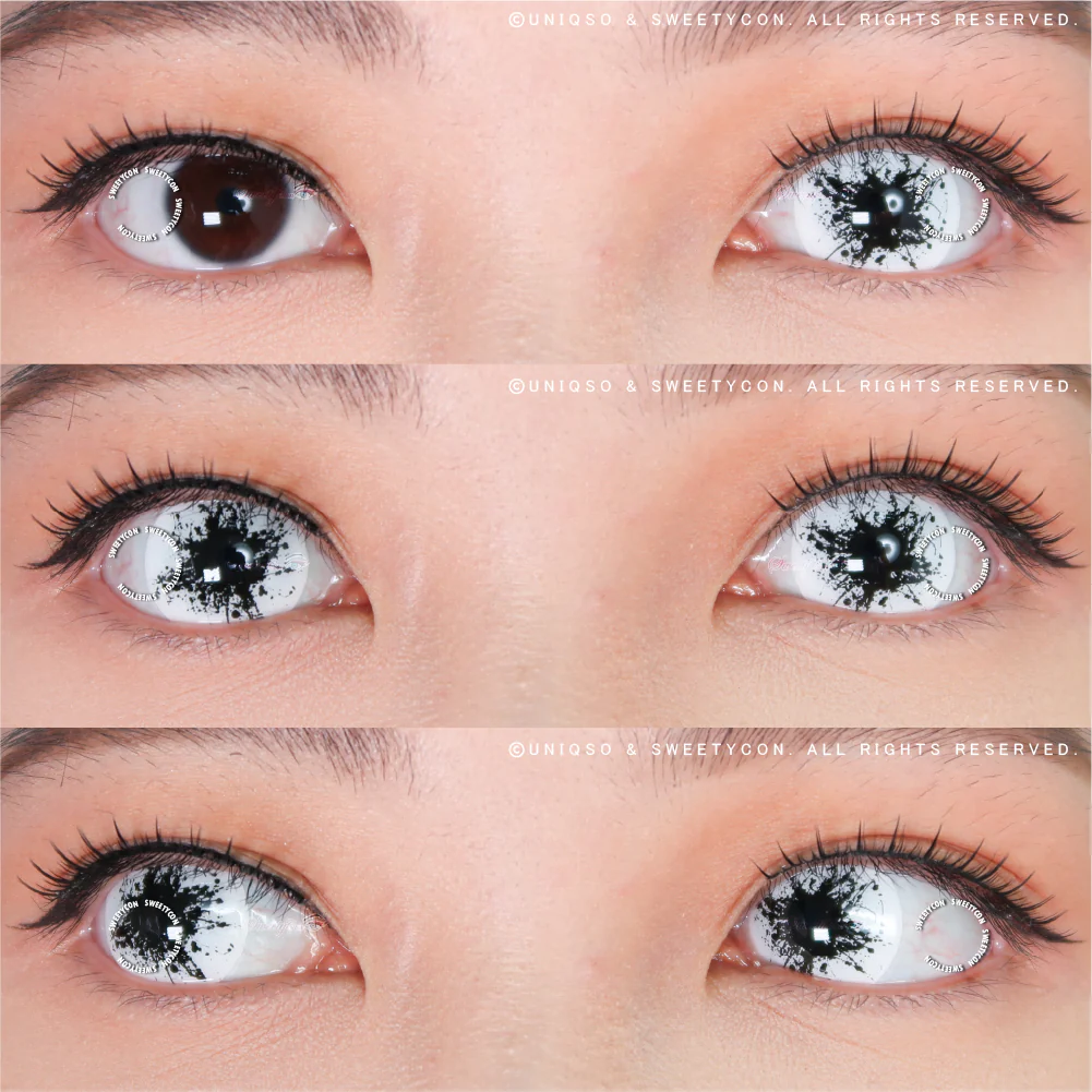Sweety Mini Sclera Black Splash (1 lens/pack) - Image 2