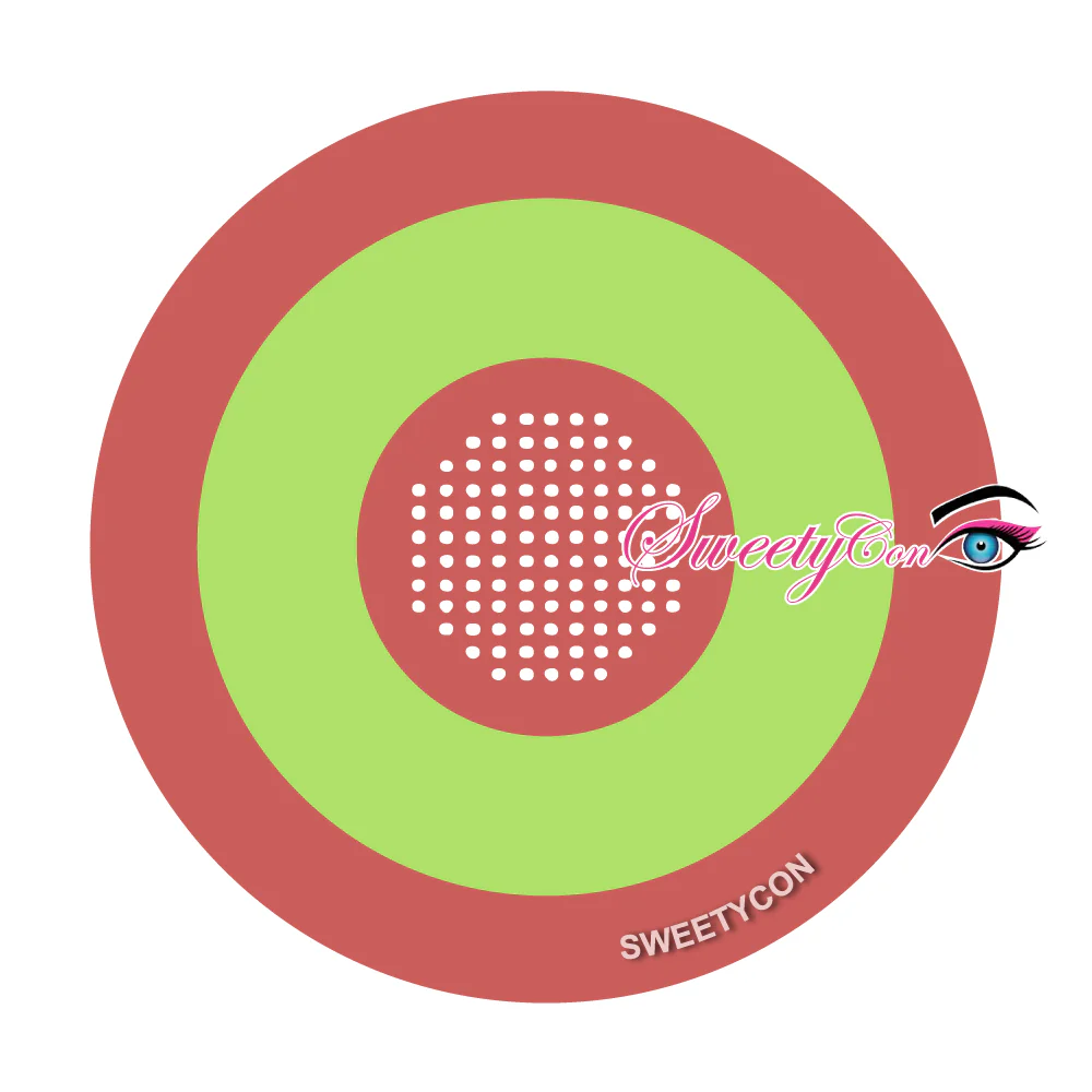 Sweety Mini Sclera Cyber Green  (1 lens/pack) - Image 2