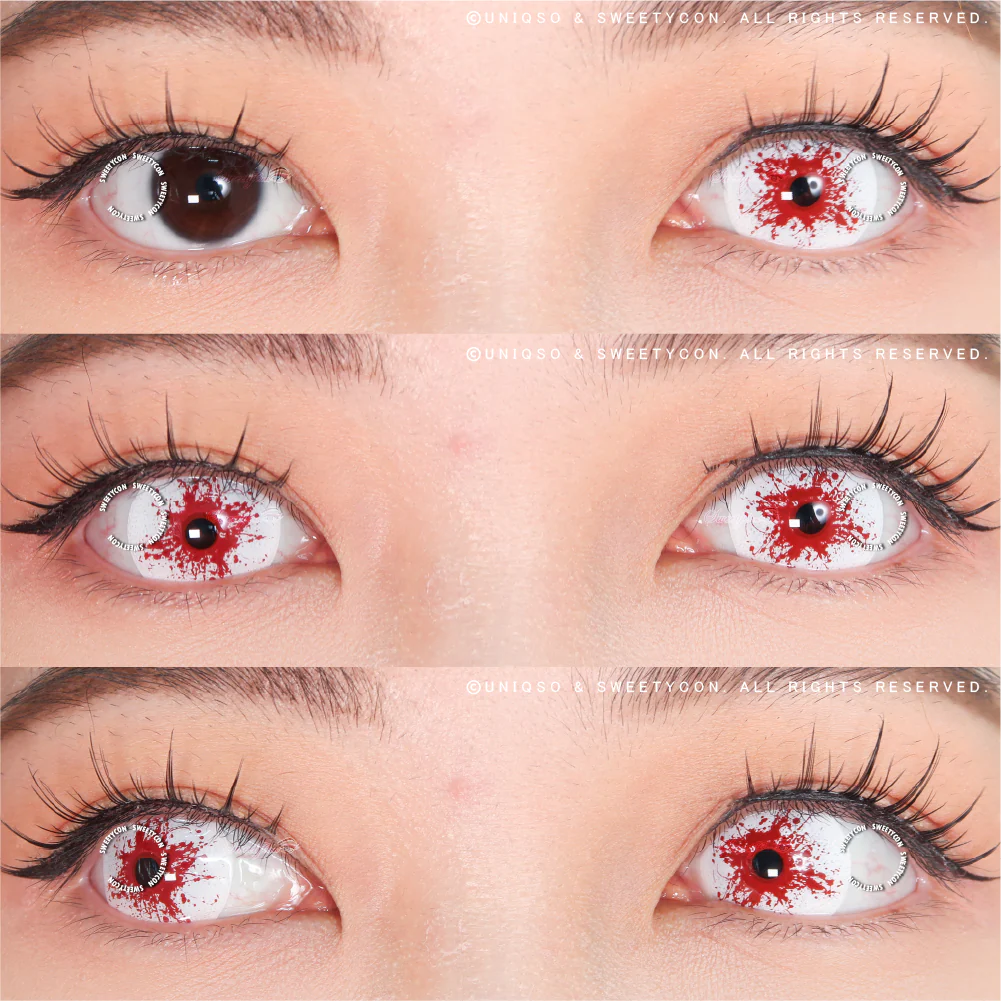 Sweety Mini Sclera Red Splash (1 lens/pack) - Image 2
