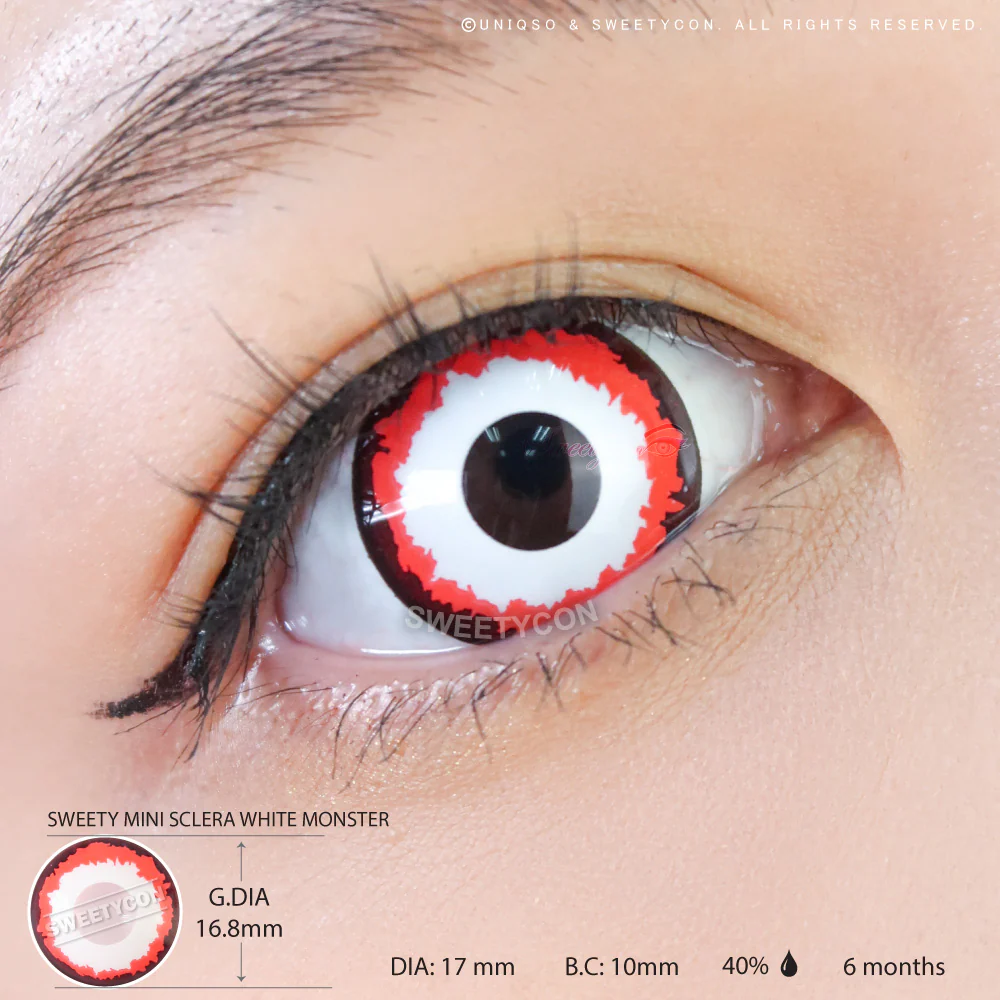 Sweety Mini Sclera White Monster (1 lens/pack) - Image 2