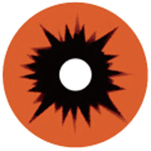 Sweety Orange Black Sclera Contacts (1 lens/pack)