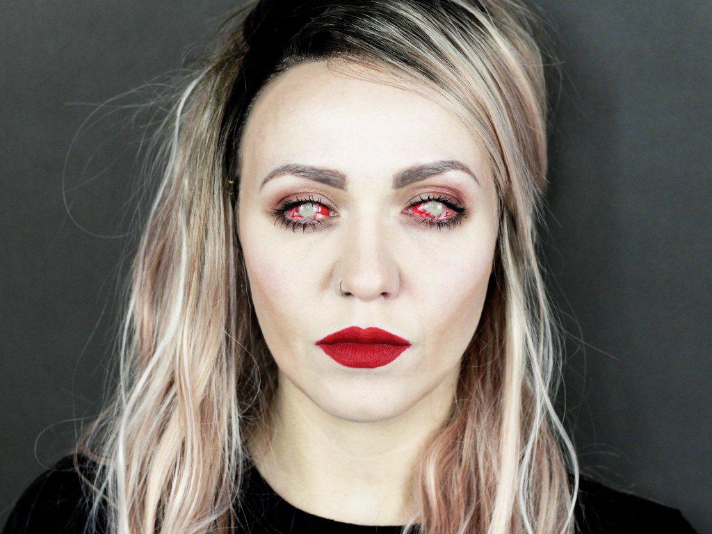 Sweety Red Sclera Contacts Zombie (1 lens/pack) - Image 4