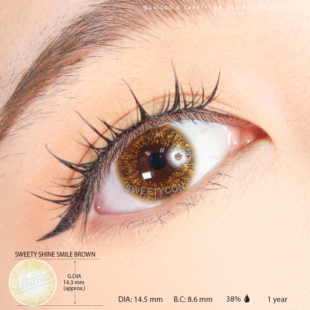 Sweety Shine Smile Brown (1 lens/pack) - Image 3