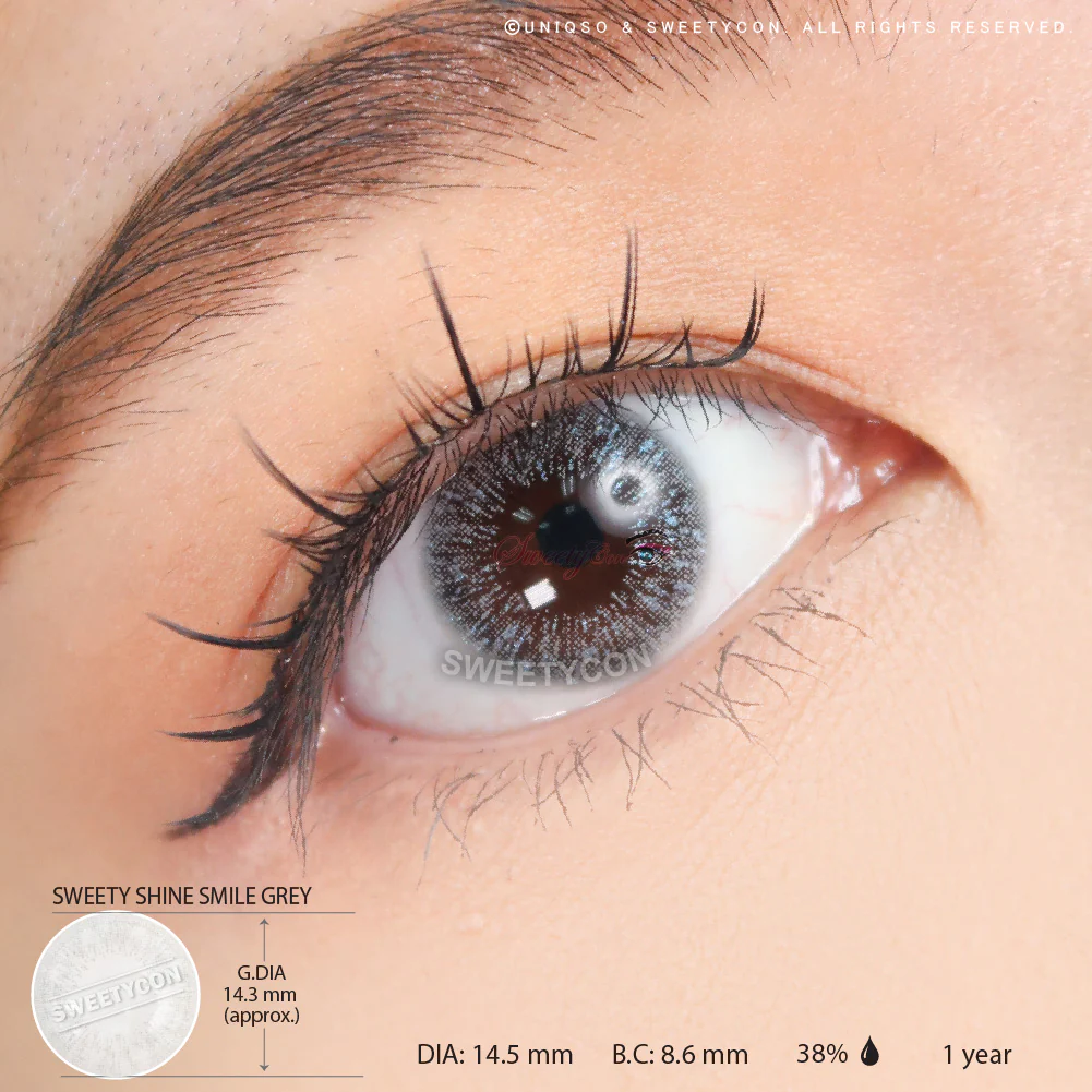 Sweety Shine Smile Grey (1 lens/pack) - Image 3