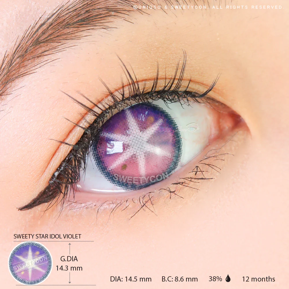 Sweety Star Idol Violet (1 lens/pack) - Image 3